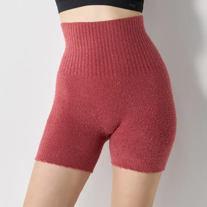 スロギー ホイップタッチ 2分丈ニットパンツ【一部カラーSALE】, ピンク, model image number 0