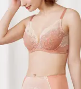 【SALE】トリンプ プレミアム ゴールドレーベル4002 ブラジャー(パッドなし), ベージュ, model image number 0