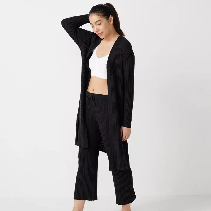 【SALE】sloggi G100 ホームウェア ニットロングボトム, グレー, model image number 1