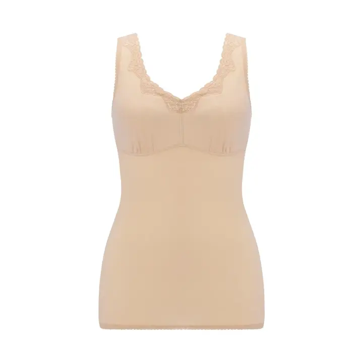 あったかカップ付きインナー5440 袖なしトップ, ベージュ, product image number 0