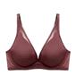 Triumph Signature Sheer Non-Wired Push Up Deep V Bra - Decadent chocolate - Non-wired Bra