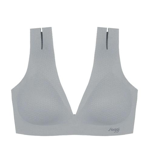 Triumph SLOGGI ZERO FEEL FLOW BRALETTE - Stone grey - Seamless
