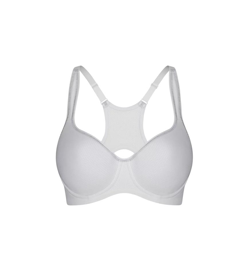 Triumph TRIACTION RACERBACK SPORTS BRA - White - Wired