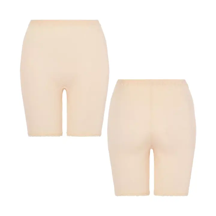 綿100メッシュインナー5300 3分丈ボトム【一部カラーSALE】, ベージュ, product image number 3