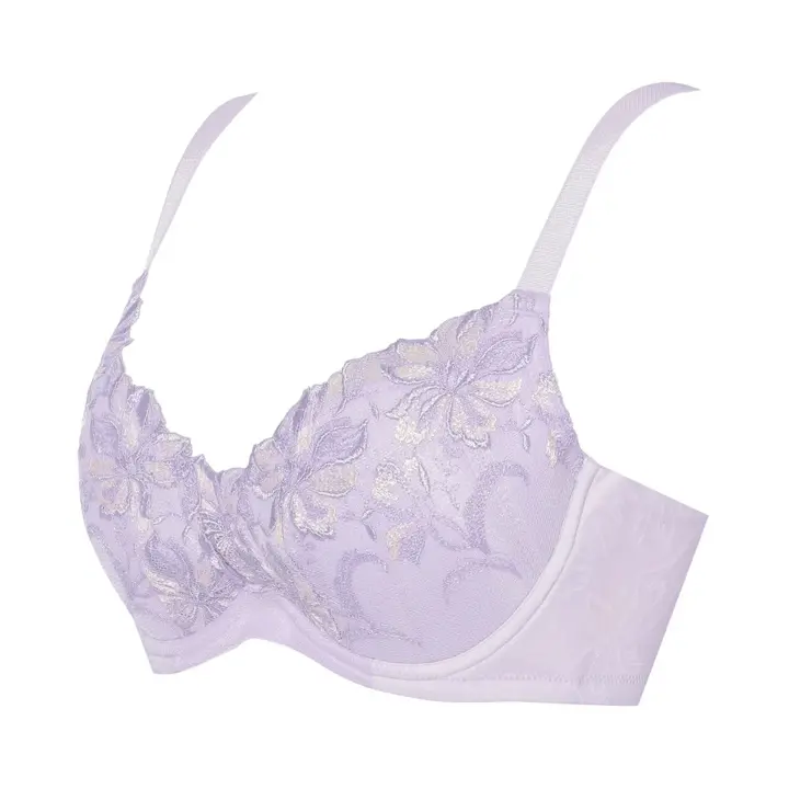 トリンプ プレミアム ゴールドレーベル4006 ブラジャー(パッドなし)【一部カラーSALE】, パープル, product image number 2