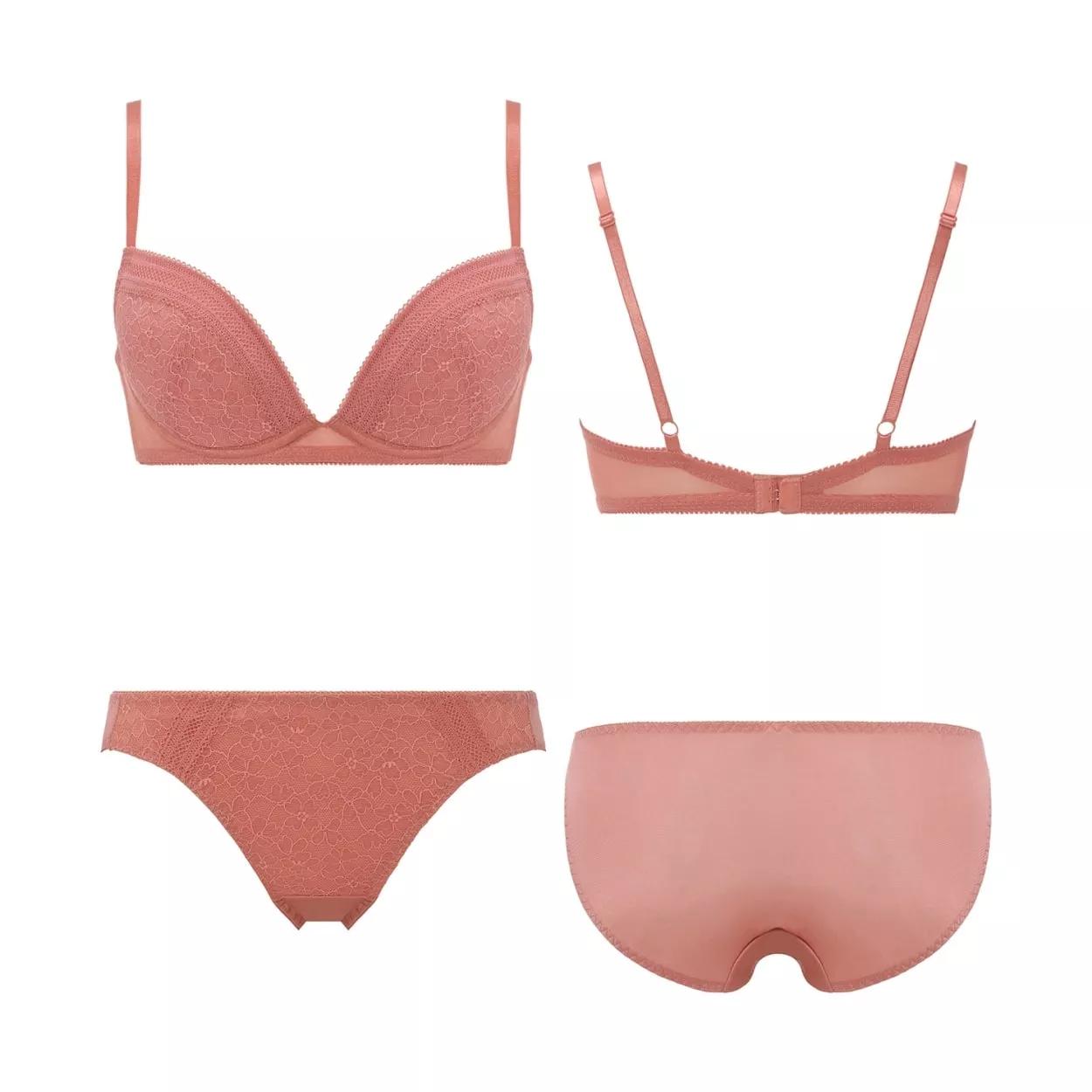 【SALE】エントリーコレクション 寄せブラ ブラ＆ショーツセット(モイスチャーフラワー), ベージュ, product image number 6