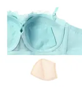 【SALE】アモスタイル バンドゥ ブラジャー(ストラップ取り外し可) ダズリングサマー, グリーン, product image number 4