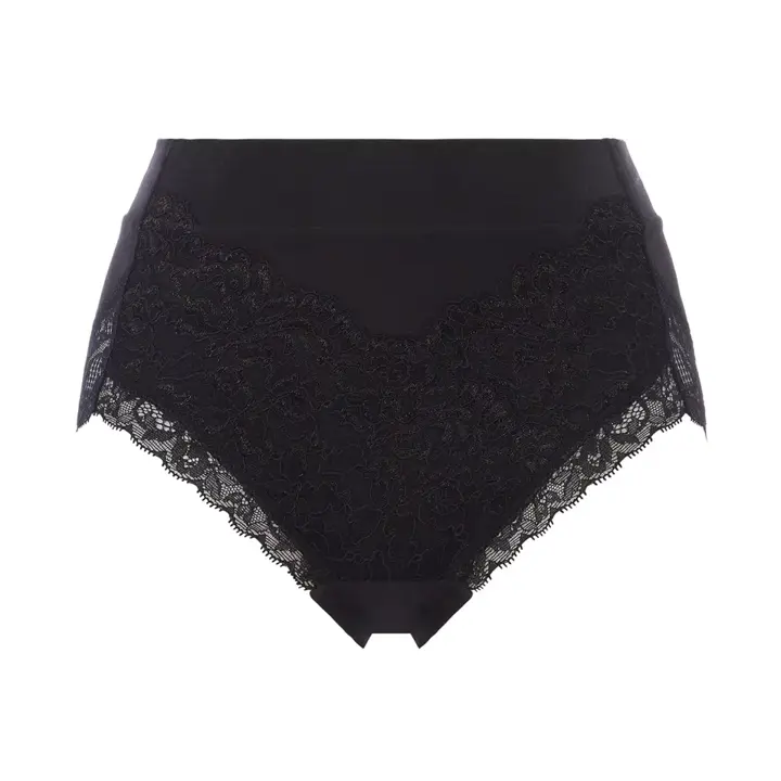 メイクアップボディ6000 はきこみ深めショーツ, ブラック, product image number 0