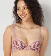 【SALE】エアリーフィールブラ ハートブルームガーデン, ピンク, model image number 0