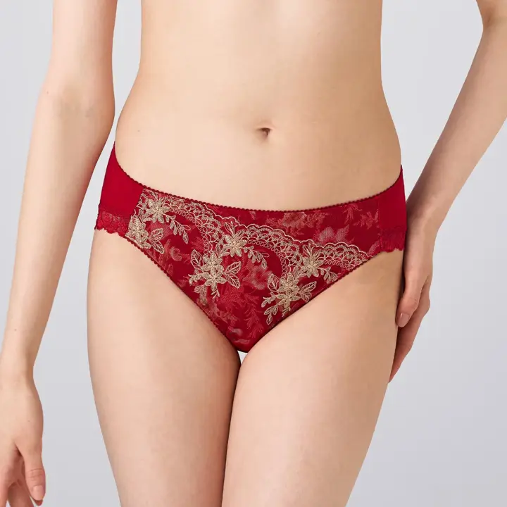 天使のブラ スリムライン644 レギュラーショーツ, レッド, model image number 0