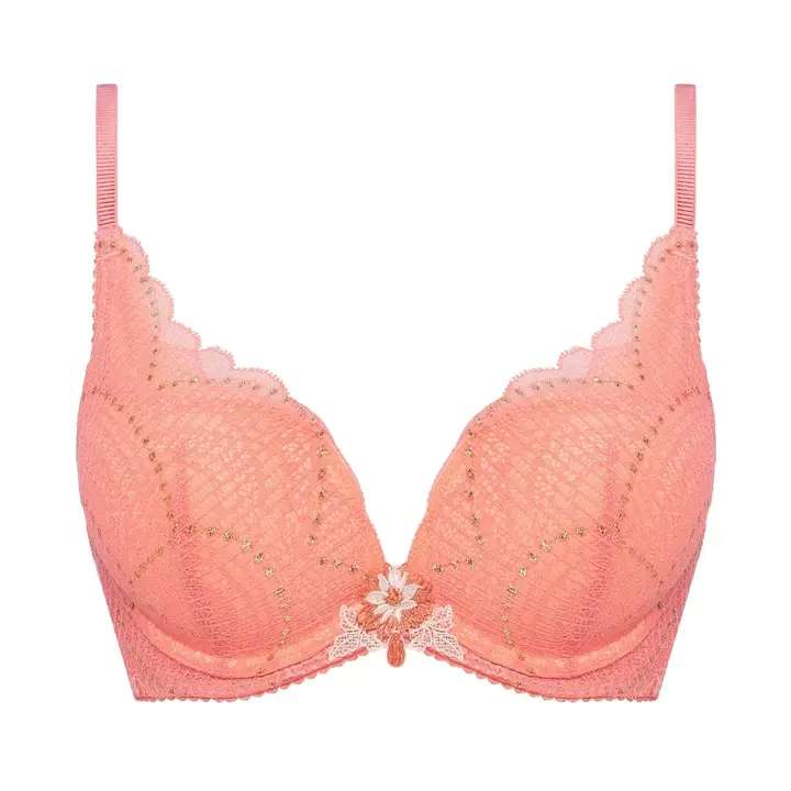 【SALE】夢みるブラ(R) DeepV マイフラワー, ピンク, product image number 0