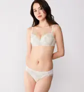 【SALE】優々ブラ630 ノンワイヤーブラジャー, ホワイト, model image number 1