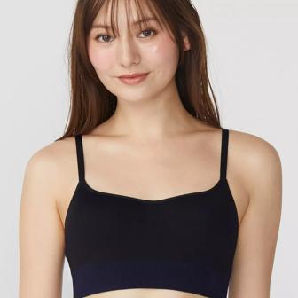 【WEB限定】スロギー エバーインフューズド ノンワイヤーブラ, ブラック, model