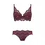 Daily AMOSTYLE 3/4カップブラ ブラ＆ショーツセット ウェーブラティス, レッド, product image number 1
