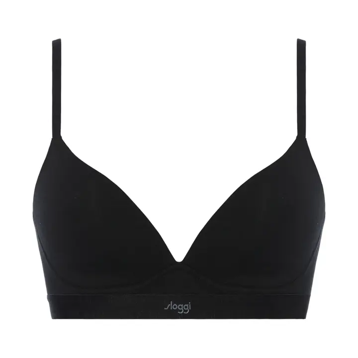 スロギー ゴーコットン ハーフトップ, ブラック, product image number 0