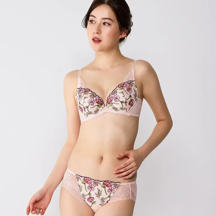 フロラーレ リュクス5013 ブラジャー(パッドなし), ピンク, model image number 1