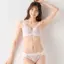【SALE】チャーミングラマー スリムライン DeepV ブラジャー ハーバルガーデン, パープル, model image number 1