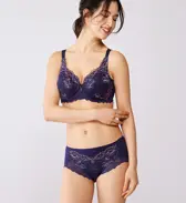 【SALE】レッドレーベル バイ トリンプ0115 フルカップブラジャー(パッドなし), パープル, model image number 1