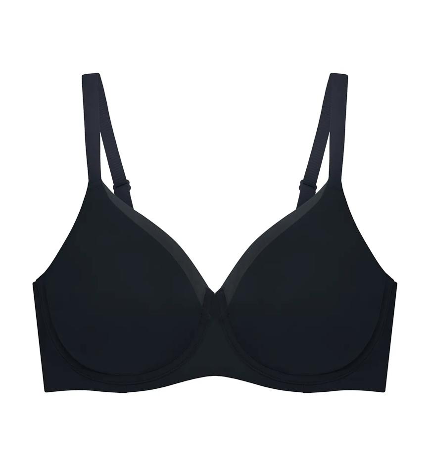 【美品】 K.E.S KIP-001 【3-790】 Simply Fashion Blossom Wired Push Up Bra in Dark Lilac