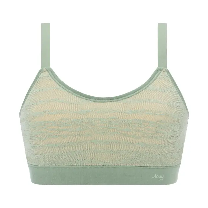 スロギー フリー オールラウンド レース カップ付きハーフトップ【一部カラーSALE】, グリーン, product image number 0