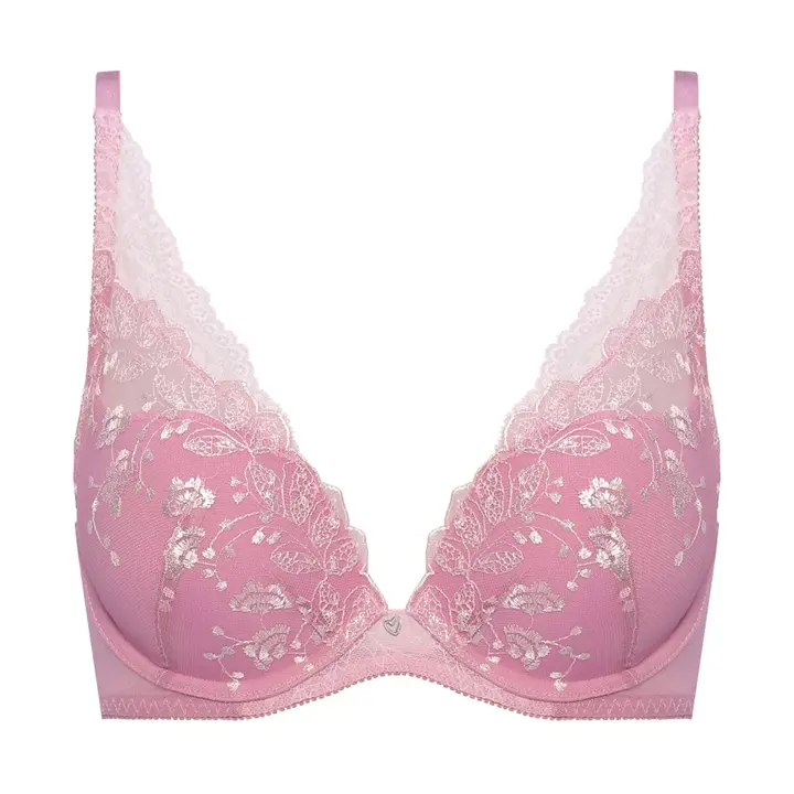 【SALE】AMOSTYLE ホープブラ ブラジャー ピースフルリーフ, ピンク, product image number 0