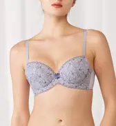 【WEB限定】トリンプ すっきりスムースブラ ブラ＆ショーツセット, グレー, model image number 0