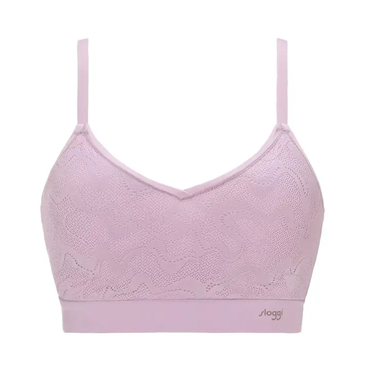 スロギー ゴー オールラウンド レース カップ付きハーフトップ, ピンク, product image number 0