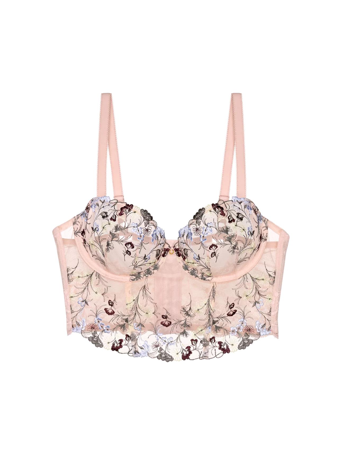 トップス kiff lingerie Corset Design Bra S-M Amazon.com: Womens Vintage 3D Floral Bustier Embroidery