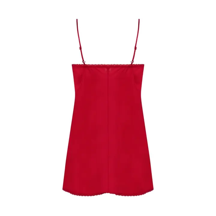 【SALE】天使のブラ スリムライン614 ロングキャミソール, レッド, product image number 1