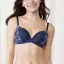 【SALE】天使のブラ(R) スリムライン 極上ライト594 ブラジャー, ブルー, model image number 0