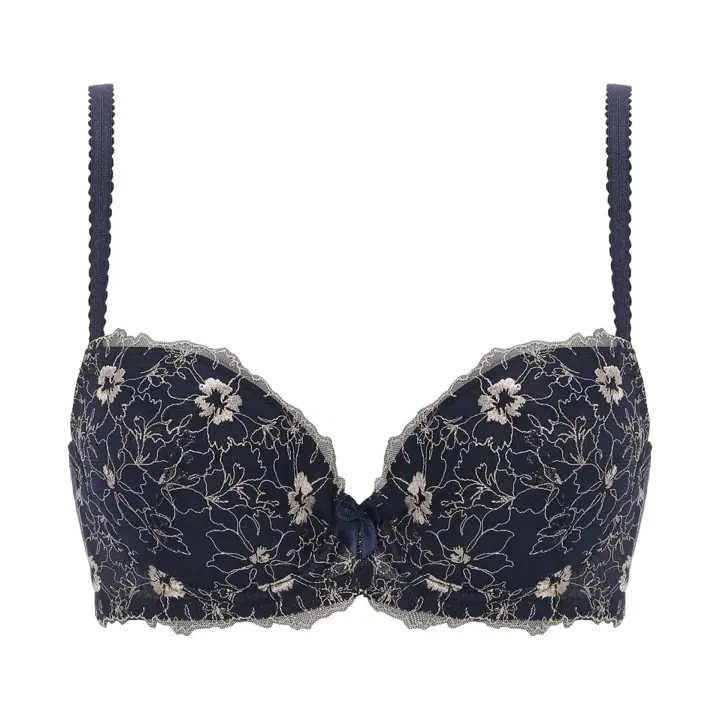 【WEB限定】美胸フィットブラ アザレア ブラジャー, ブルー, product image number 0