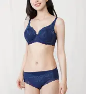 レッドレーベル バイ トリンプ0115 はきこみ深めショーツ【一部カラーSALE】, ブルー, model image number 1