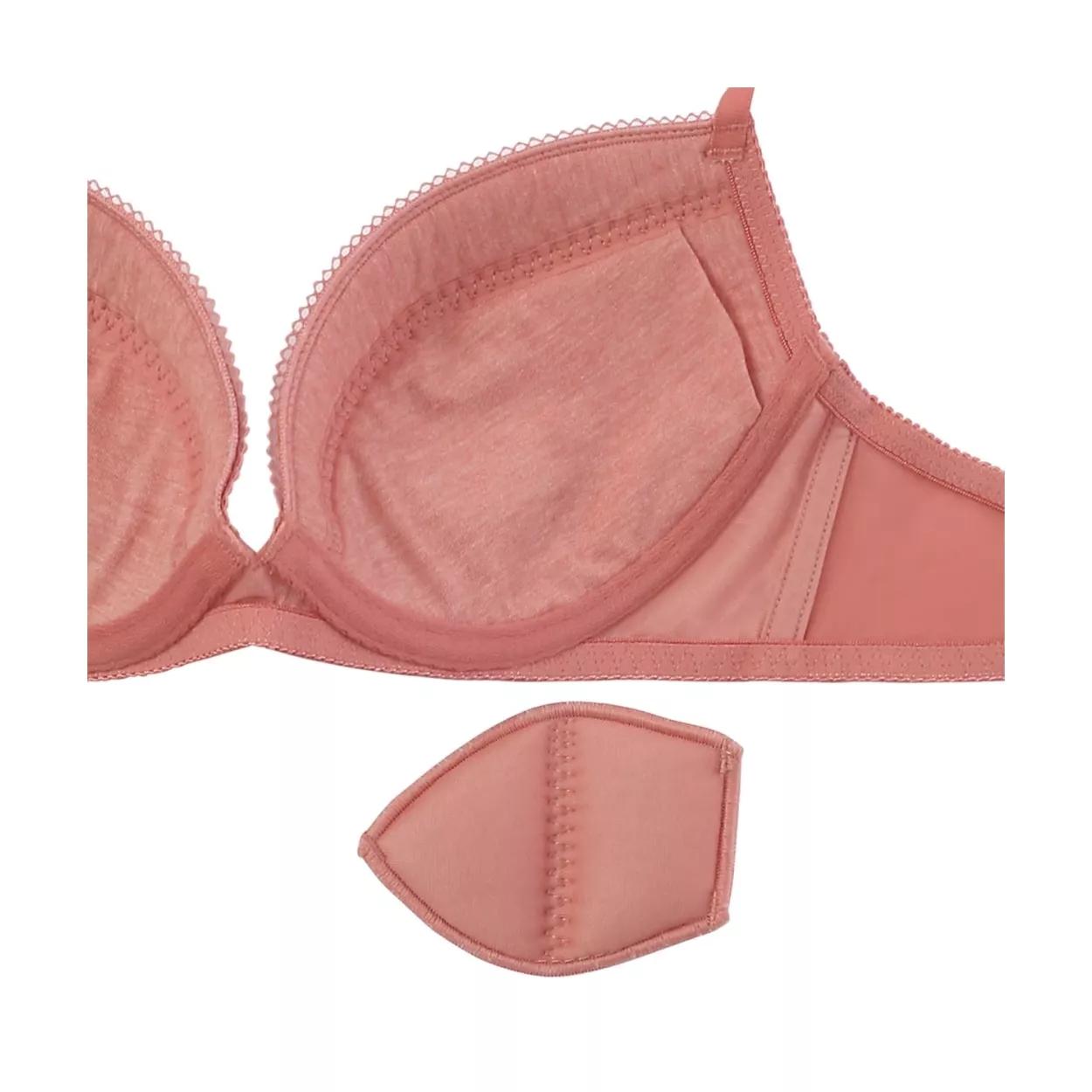 【SALE】エントリーコレクション 寄せブラ ブラ＆ショーツセット(モイスチャーフラワー), ベージュ, product image number 4