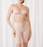 トリンプストーリー607 ロングガードル, ベージュ, model image number 1