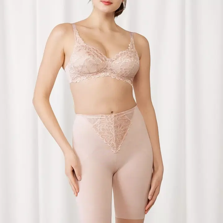 トリンプストーリー607 ロングガードル, ベージュ, model image number 1