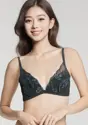 Daily Plus 胸元ぴったりブラ ブラ＆ショーツセット
