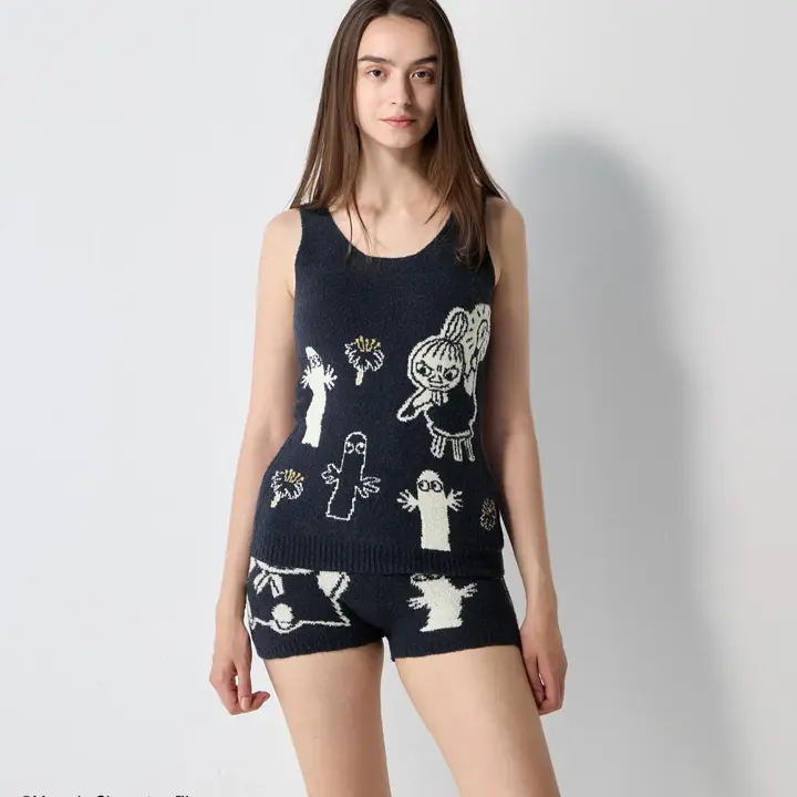 スロギーG073 ムーミン インナートップ, ブルー, model image number 1