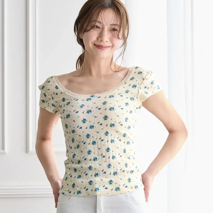 見せKawaインナー フレンチスリーブ, , model image number 0