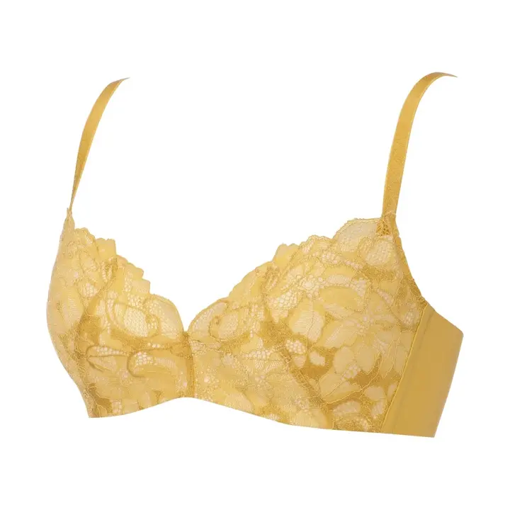 優々ブラ640 ノンワイヤーブラジャー【一部カラーSALE】, イエロー, product image number 2