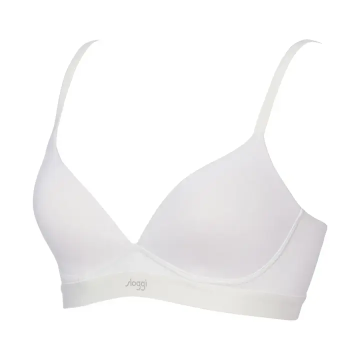 スロギー ゴーコットン ハーフトップ, ホワイト, product image number 2