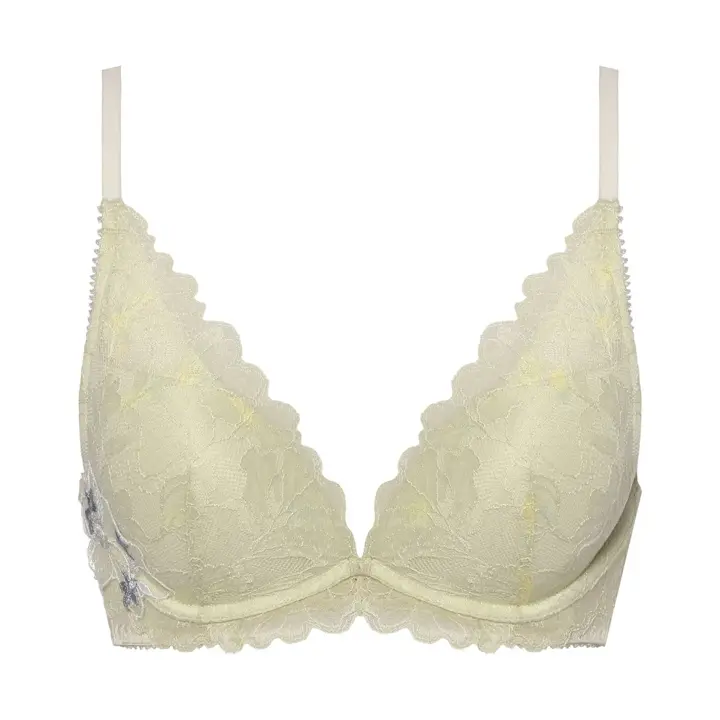 夢みるブラ DeepV ブラジャー2 アップルブロッサム, グリーン, product image number 0