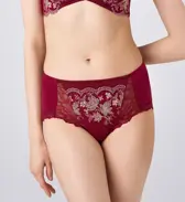 レッドレーベル バイ トリンプ 0123 はきこみ普通ショーツ, レッド, model image number 0