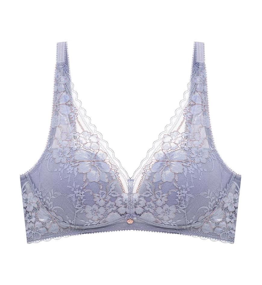 BRA盤56年オリジ！Lourdinha Brasil/MusicaDaTerr Florale Lunisolace Non-Wired Padded Bra in Morandi Grey | Triumph