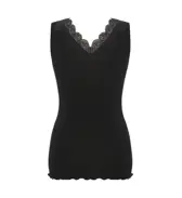 タンクトップ 保湿インナー, ブラック, product image number 2