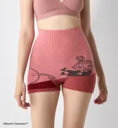 スロギーG073 ムーミン ハラマキ付きニットパンツ, レッド, model image number 0