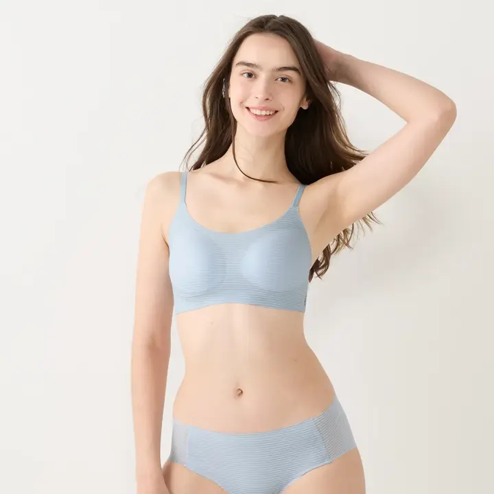 スロギー ゼロフィール ライトG065 ハーフトップ2, ブルー, model image number 1