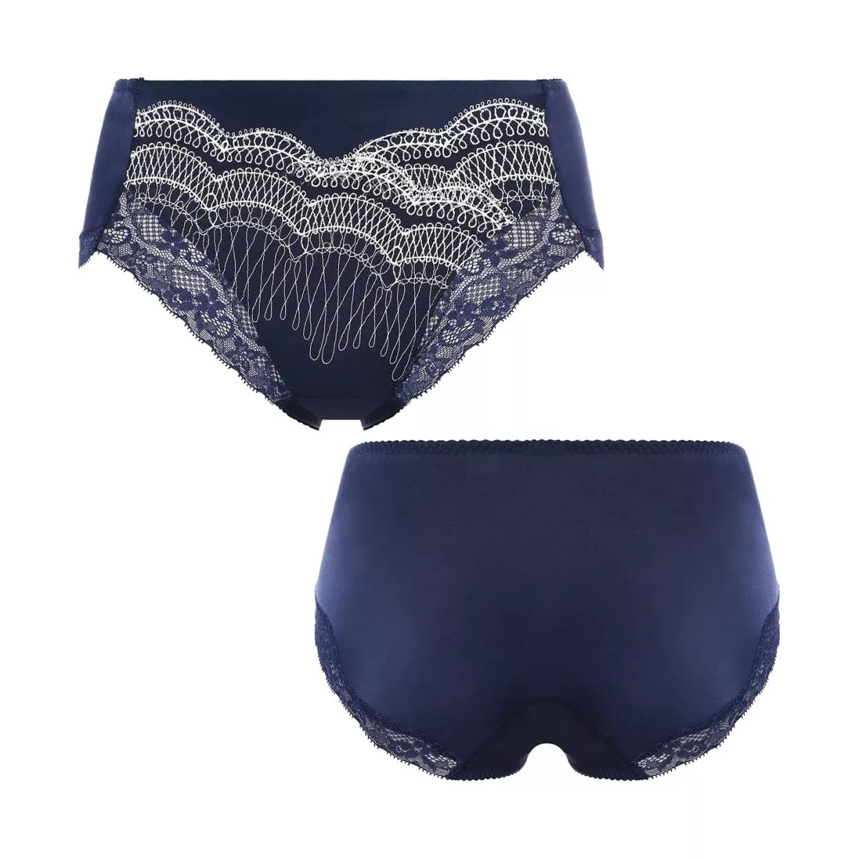 【SALE】フロラーレ バイ トリンプ117 はきこみ深めショーツ, ブルー, product image number 2