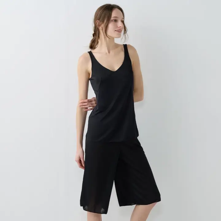 【SALE】クールマックス(R)5210 キュロットペチコート, ブラック, model image number 1