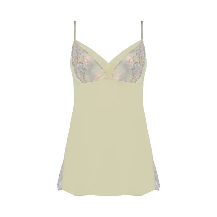 【SALE】レッドレーベル バイ トリンプ0120 ロングキャミソール, グリーン, product image number 0