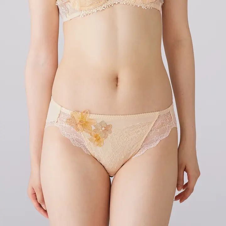 フロラーレ バイ トリンプ 519 レギュラーショーツ1, イエロー, model image number 0